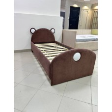 Детская кровать Мишка с мягким изголовьем