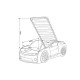 Кровать-машинка объемная (3d) EVO "Camaro" белый матовый (КАМАРО) (е)